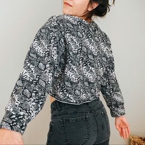 ZARA cropped sweater